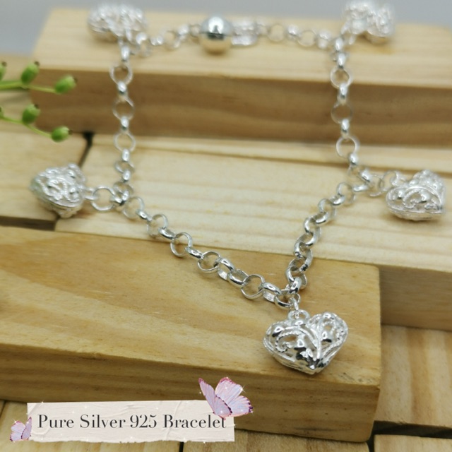 silver necklace 925 original rantai tangan wanita bracelet for