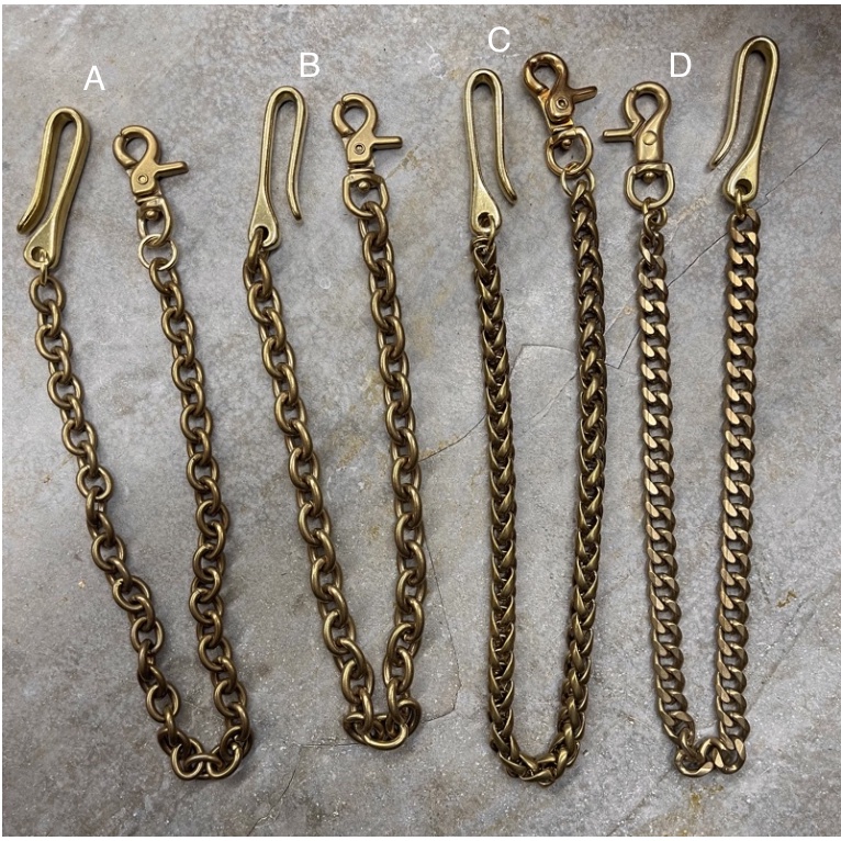 Wallet chain brass hotsell