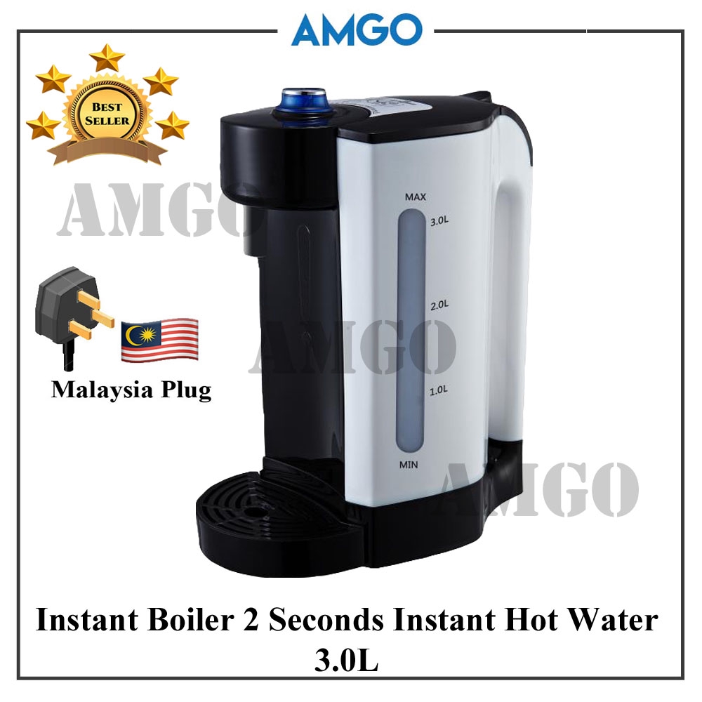 AMGO 2 Seconds Instant Hot Water Pot Kettle 3 Liter Instant Boiler