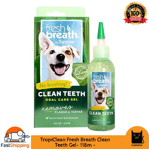 TropiClean Fresh Breath Clean Teeth Gel 118ml (Suitable for cat and dog ) Shopee Malaysia