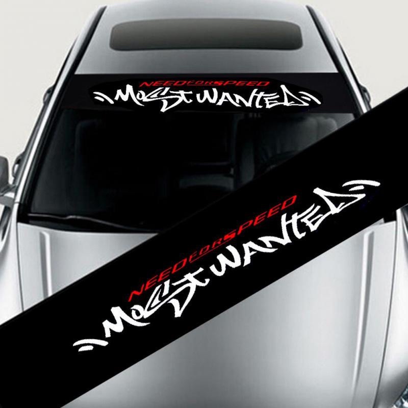 [Ready Stock]K142# NEED For SPEED Full Screen Windshield Decor Vinyl ...
