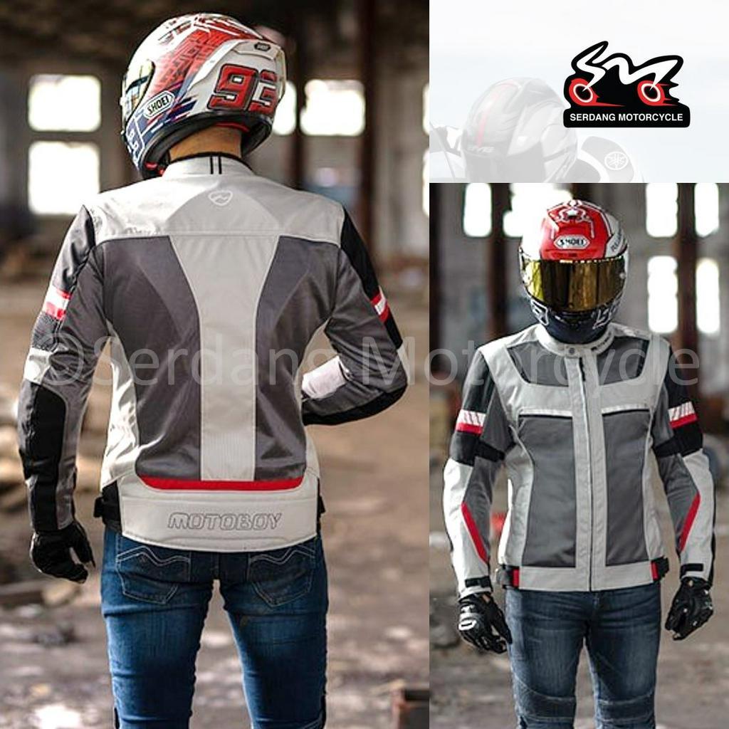 MOTOBOY J43 Riding Jacket Motor Jaket Motorcycle Safety Protective Padding Pads Shopee Malaysia