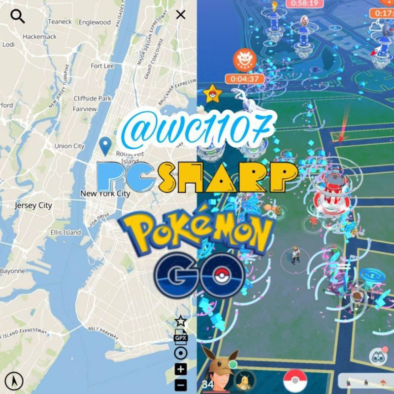 Spoof in pokemon go with pgsharp app