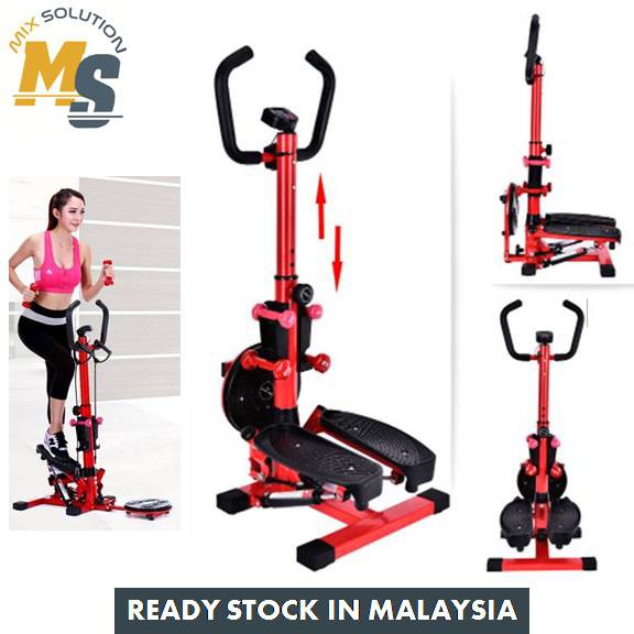 Stepper Multifunzione Con Cyclette - Attrezzo Fitness Casa Con Display - Peso Max 120kg - Foto 10