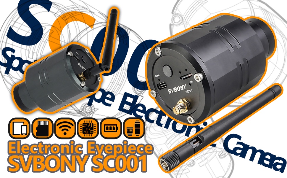 Svbony SC001 WIFI Spotting Scope Camera Digiscope 2MP 1080P Wireless