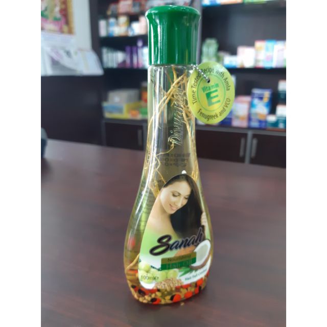 SANAH HERBAL HAIR OIL HAIR FALL CONTROL WITH VIRGIN COCONUT OIL 100ML