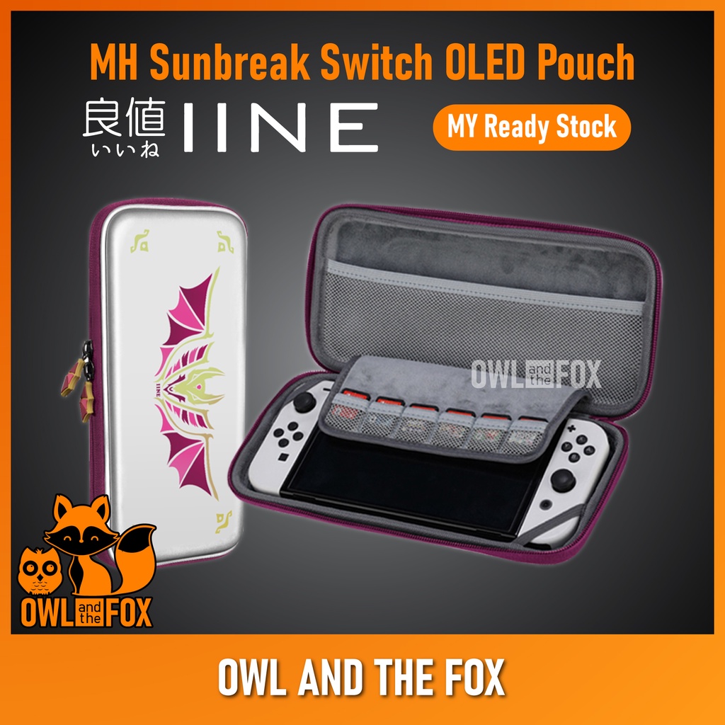 Iine Nintendo Switch Oled Switch V1andv2 Monster Hunter Rise Sunbreak Eva Hard Carry Case Travel