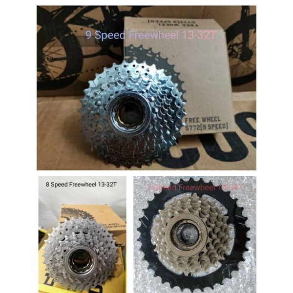 7 Speed 8 Speed 9 Speed 13 32T 14 34T Freewheel cassette for Freewheel type hub use Shopee Malaysia