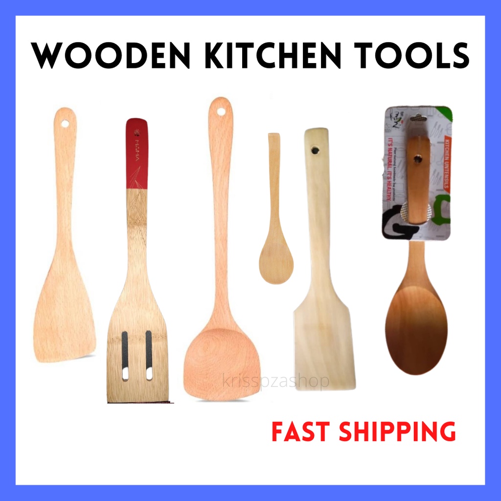Senduk Sudip Nasi Sudu Kayu Spoon Spatula Turner Ladle Soup Wood Shopee Malaysia