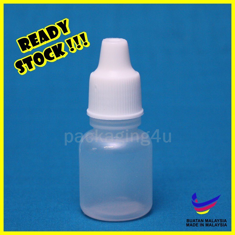 Eye Dropper Bottle 10ML (70/144pcs) Botol Titik Telinga, Mata, Hidung