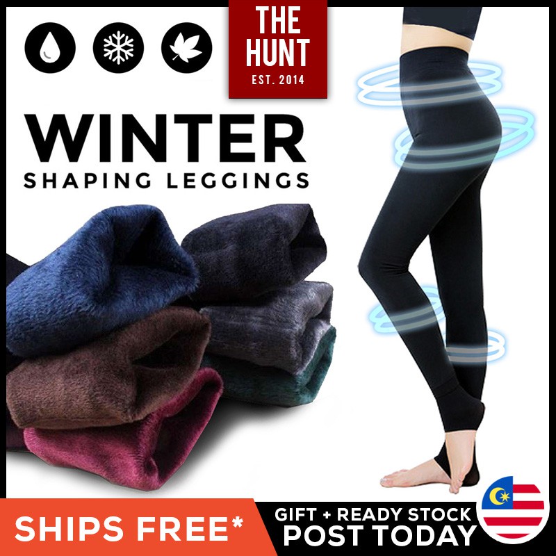 Plus Size Premium Winter Leggings / Women Winter Leggings - READY STOCk (40  - 90KGs)