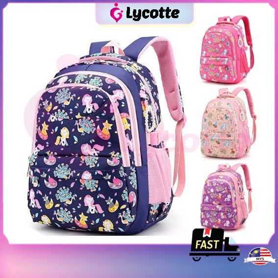 LYCOTTEᵐʸ 43cm Big Beautiful Pony School Bag Backpack Unicorn Primary ...