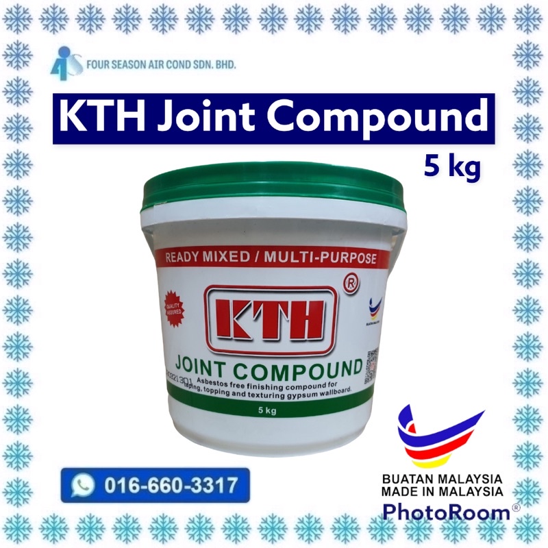 100 Original Kth Joint Compound 5kg Ready Mixed Multi Purpose Shopee Malaysia 6634