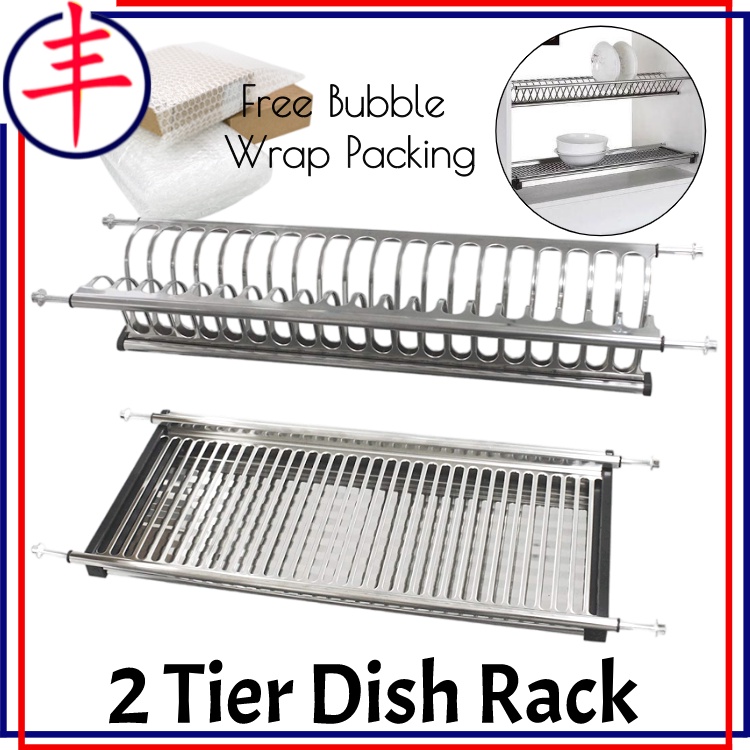 FY STAINLESS STEEL 304/201 2 Tier 600mm 700mm 800mm 900mm KITCHEN ...