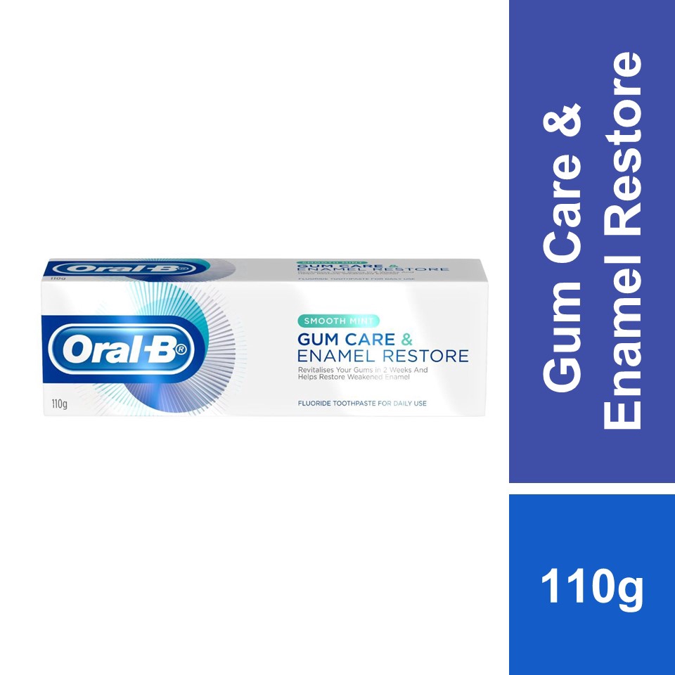 OralB Gum Care & Enamel Restore Smooth Mint Toothpaste 110g Shopee