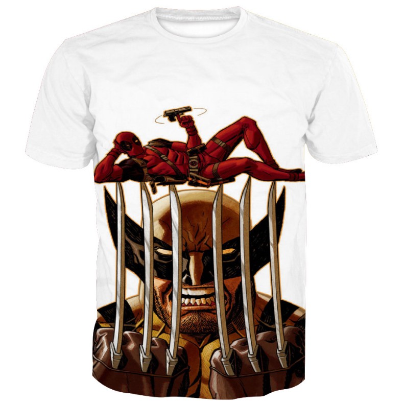 DEADPOOL X WOLVERINE 3D TSHIRT Shopee Malaysia