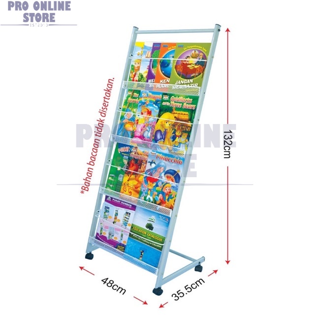 Bookshelf Book Organizer Rack Display Rack Storage Rack | Shopee Malaysia