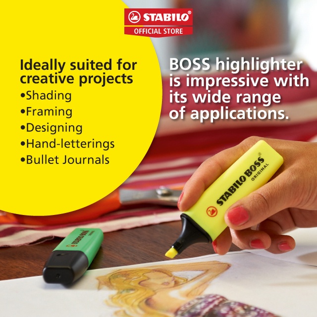  STABILO BOSS Original Highlighter Set, Set of 10, Cool : Office  Products