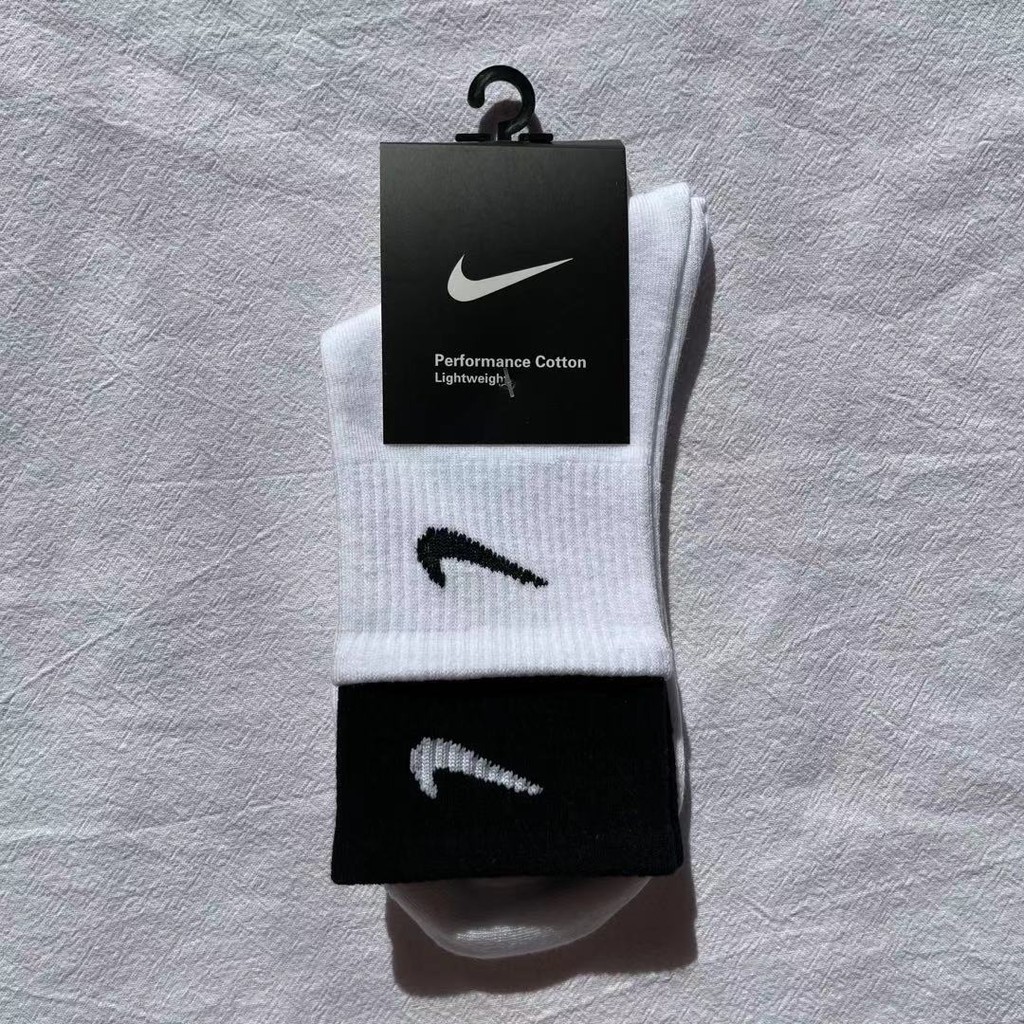 LABELLESS Nike Double Layer Sock Stoking socks Kasut Man Men Girl Women ...