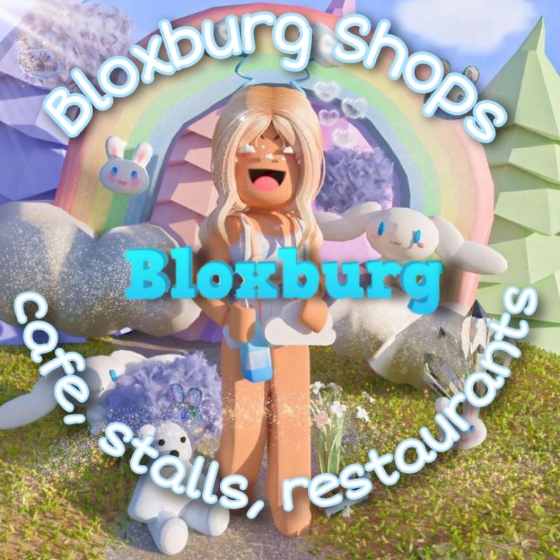 Bloxburg House Shops Cafe Stalls Restaurant Building Service No