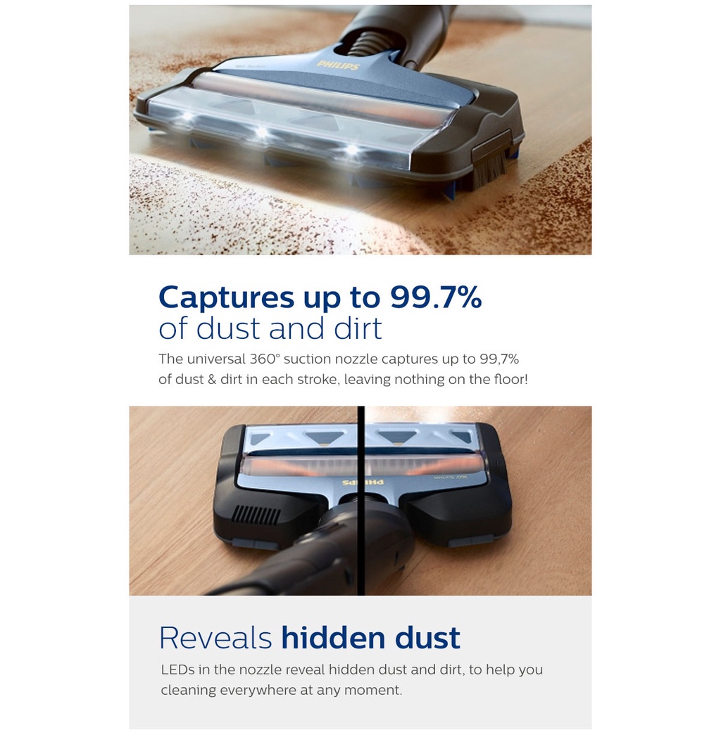 Philips 8000 Series Cordless Stick Vacuum Cleaner XC8043/01/XC8043