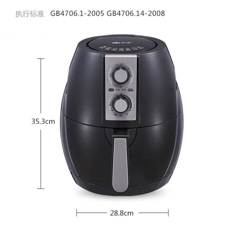 4.5L Electric Air Fryer Timer Cooker NonStick Fry Roast Grill Bake