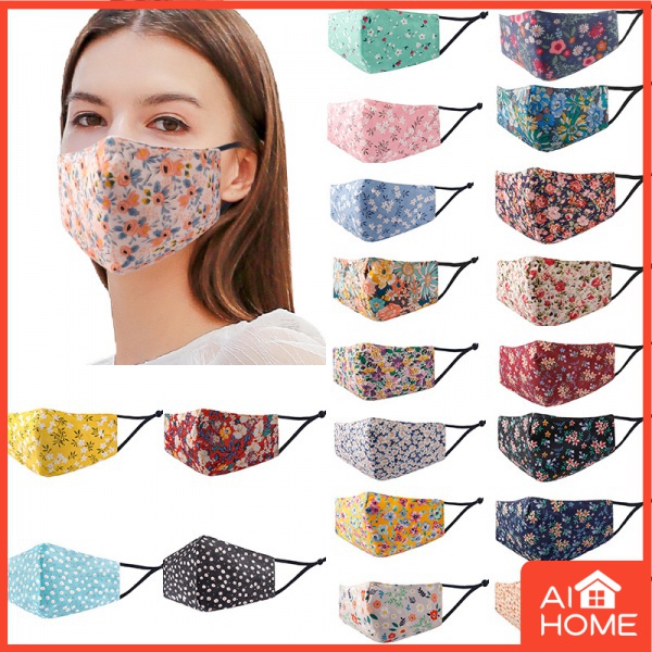 Mask Kain Three Layer Face Mask Boleh Basuh Mask 3plys Washable ...