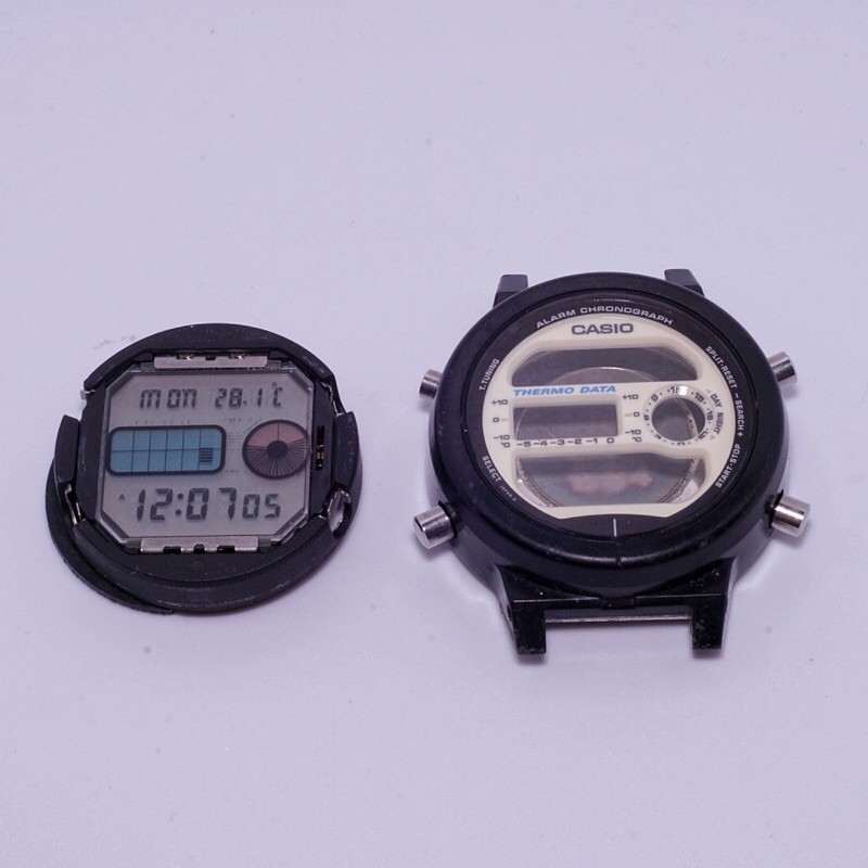 G-Shock DW-6100 thermo data engine/module and case/glass/faceplate