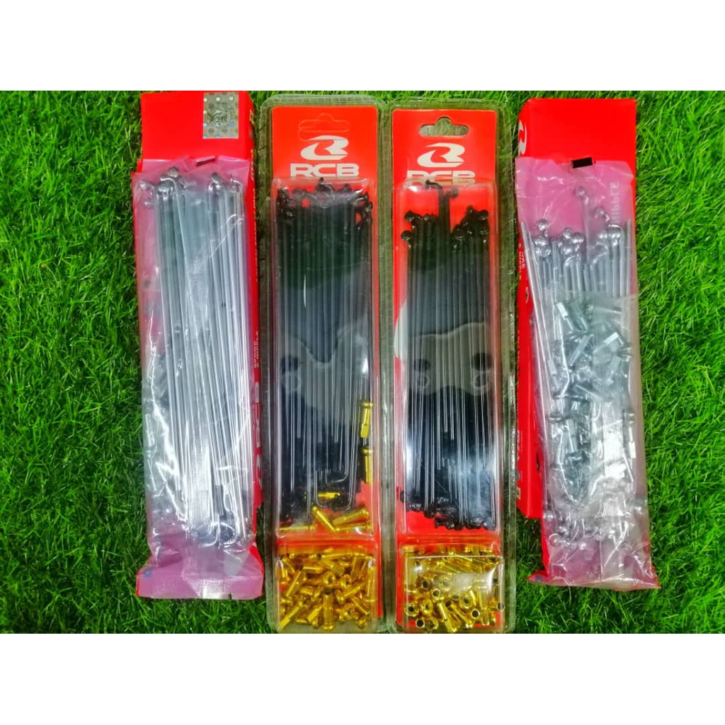 RCB Lidi Rim spoke ranting Gold / Black / Chrome Pelbagai Saiz | Shopee ...