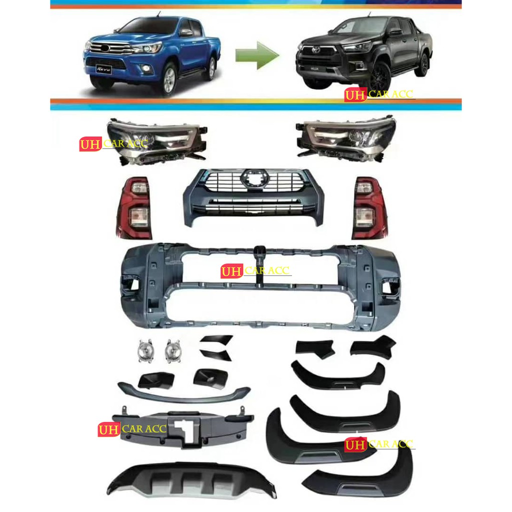 Toyota hilux revo convert rogue bumper bodykit bumper depan bumper