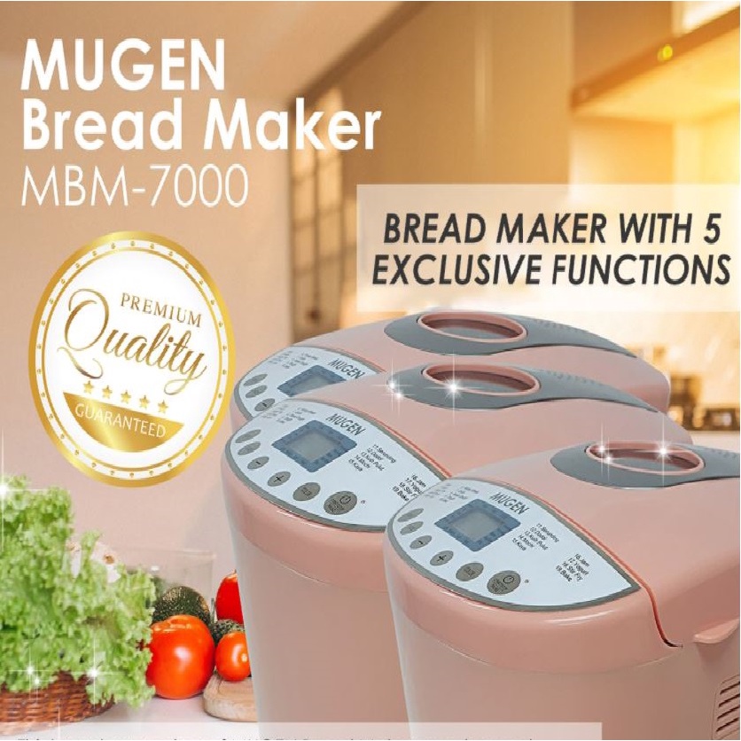 Mugen Smart Bread Maker V2 with 19 Automated Bread-Making Functions ...