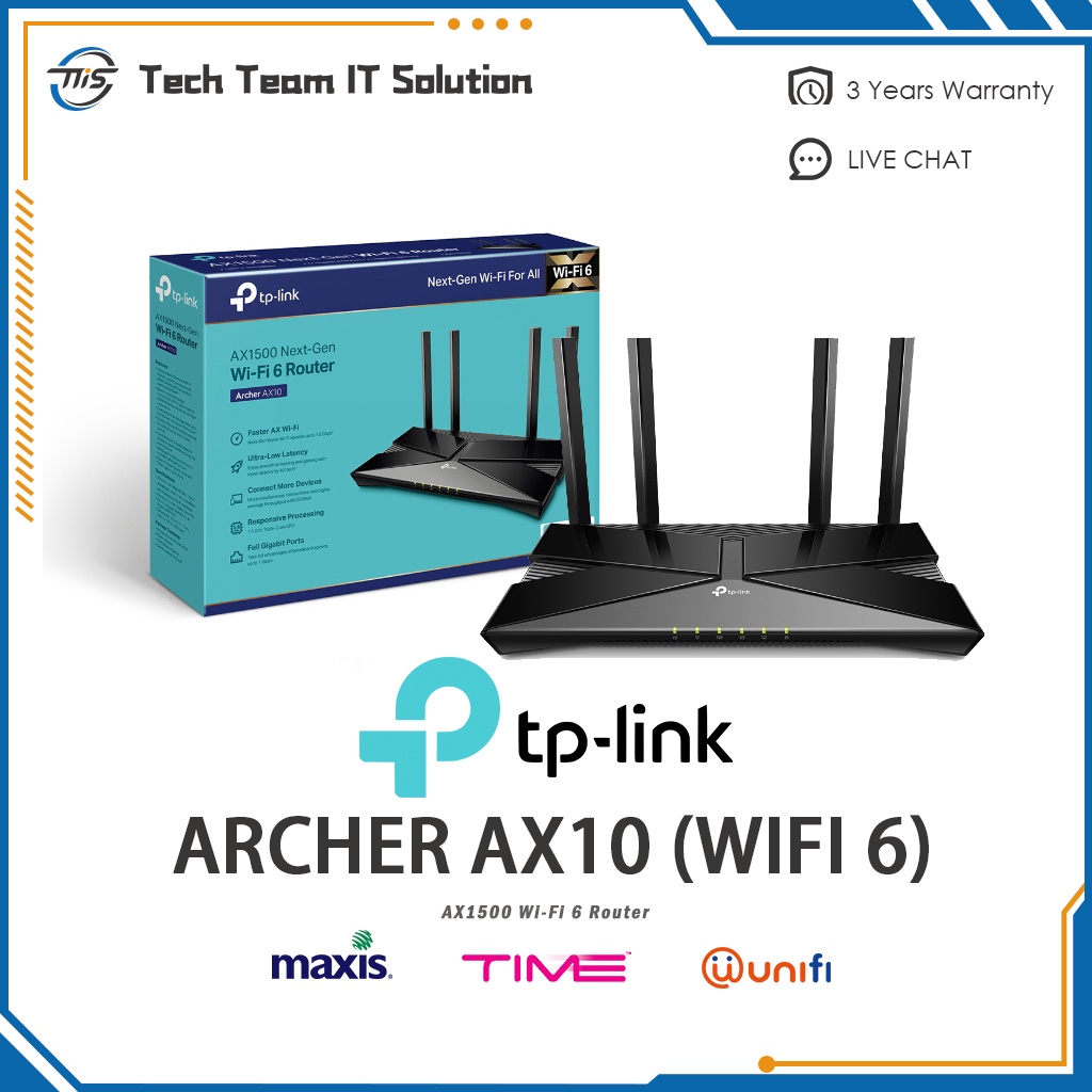 TP-Link AX10 WIFI 6 (AX1500 Wi-Fi 6 Router) | Shopee Malaysia