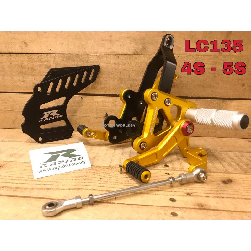 RACING FOOTREST / SINGLE FOOTREST RAPIDO LC135 YAMAHA V1 V2 V3 V4 V5 V6