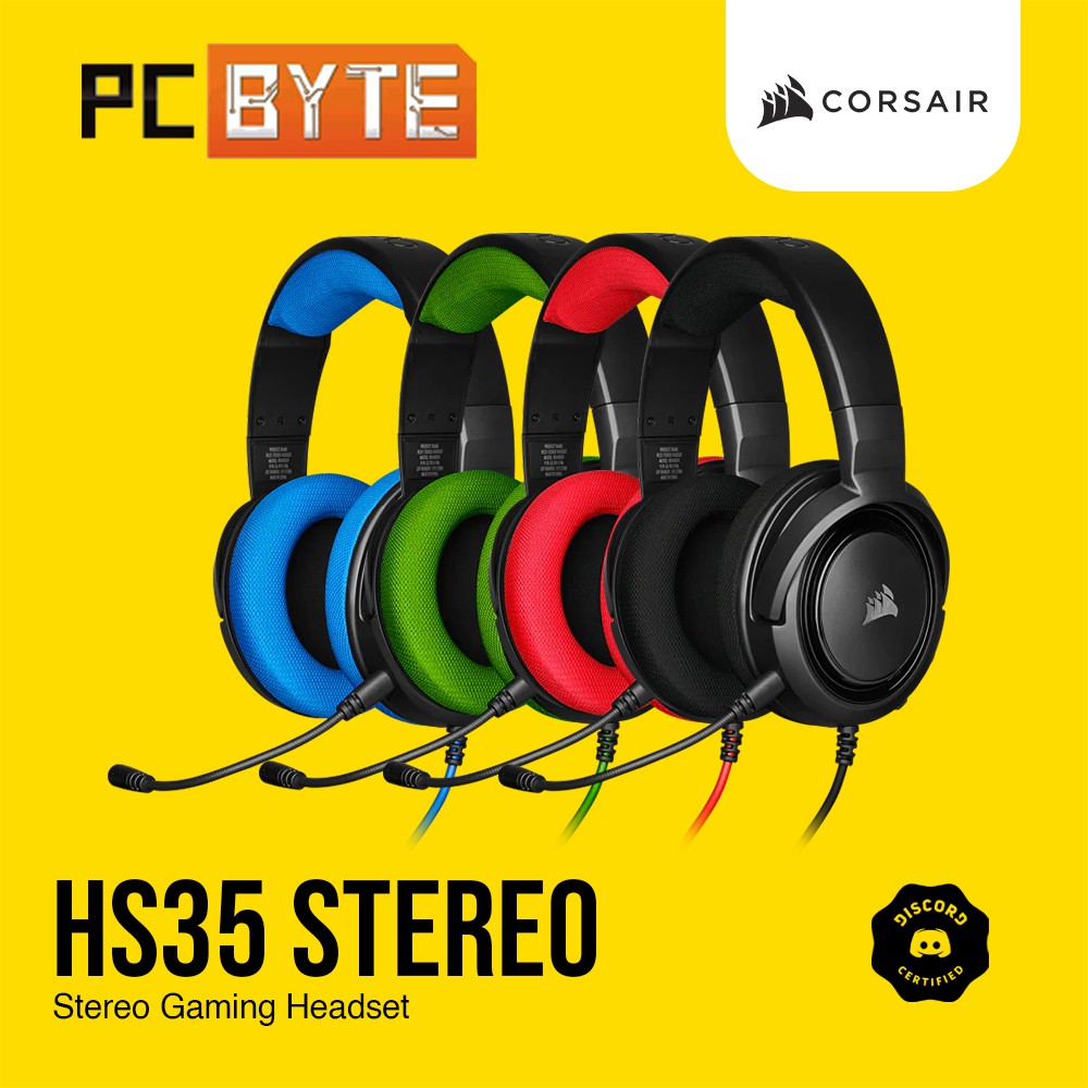 Corsair Hs35 Stereo Wired Gaming Headset For Xbox One/playstation