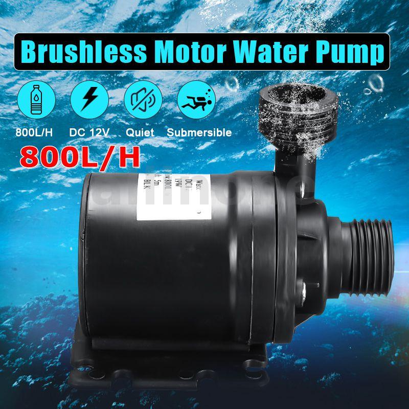 800L/H 12V DC 5M Hot Water Circulation Pump Solar Brushless Motor ...