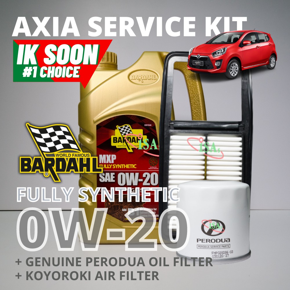 Bardahl MXP 0W-20 3L Fully Synthetic Engine Oil with Oil Filter and Air ...