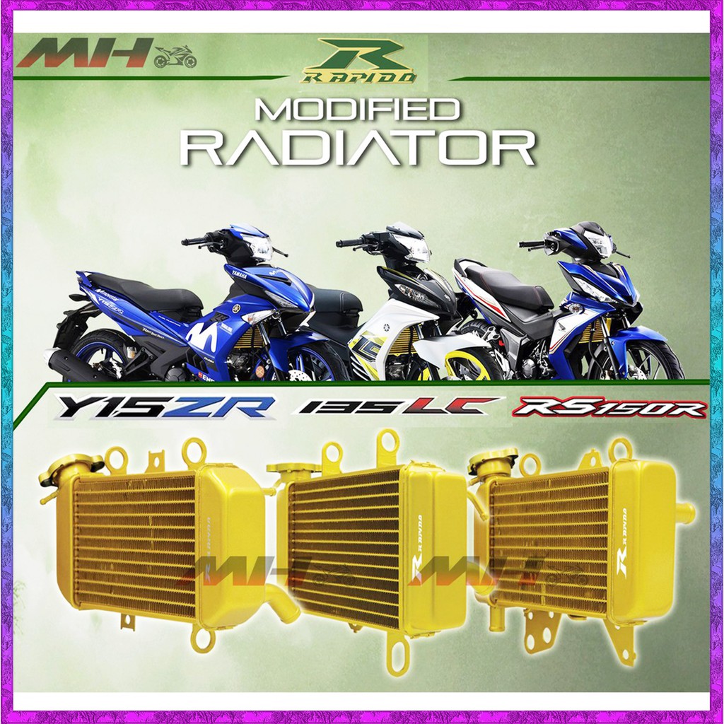 RAPIDO Y15ZR LC135 GOLD RADIATOR / MODIFIED RADIATOR WATER TANK ...