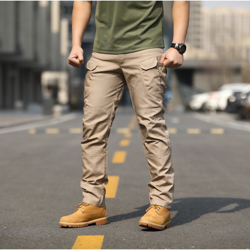 Tactical Cargo Pants Men Slim Fit Waterproof IX7/IX9 Men's Tactical ...