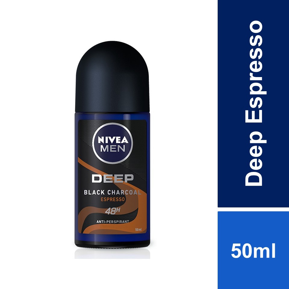 Nivea Men Deodorant Deep Espresso Roll On (50ml) | Shopee Malaysia