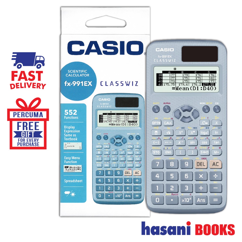 Casio Scientific Calculator FX-991EX-BU Blue