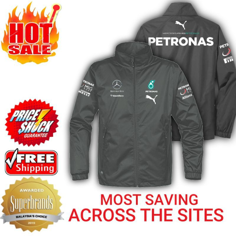 🏆🏎 5 Times World Champion Petronas AMG Mercedes F1 Racing Team Mens ...