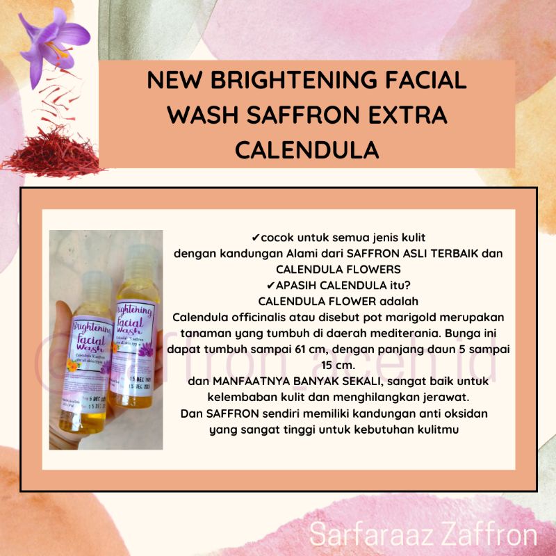 Brightening FACIAL WASH SAFFRON PREMIUM/FACIALWASH Kills Acne While ...