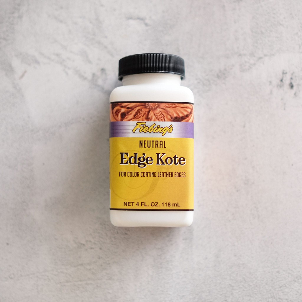 Fiebing's Edge Kote Leather Finish - 4oz Bottle For Clean, Professional Edges