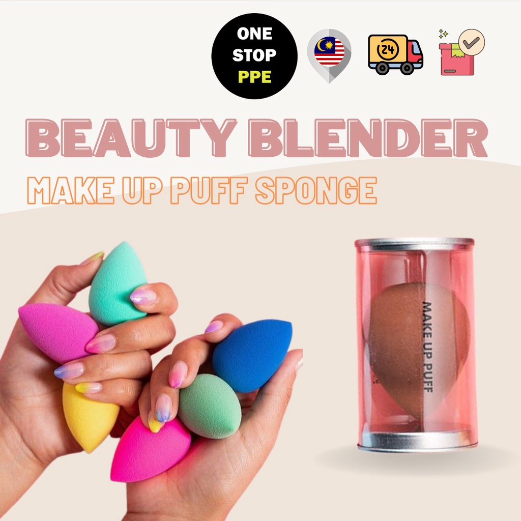 Makeup Puff Sponge Beauty Blender Individual Packaging - 1pc (Oblique ...