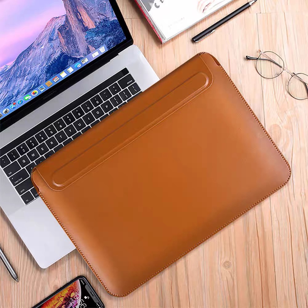 laptop PU Leather Sleeve Bag For MacBook Air Pro 11 12 13 13.3 14 15 16