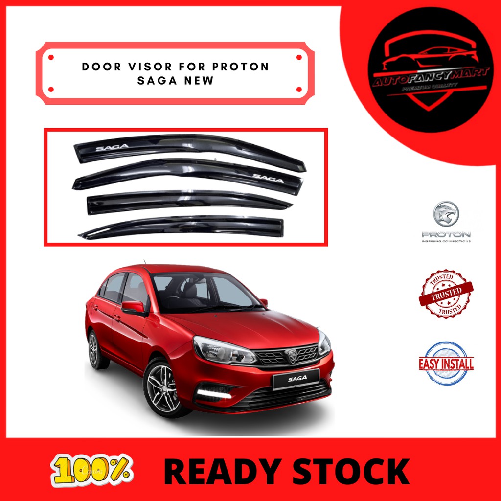 Proton Saga VVT 2016 DOOR WINDOW VISOR 4PCS | Shopee Malaysia