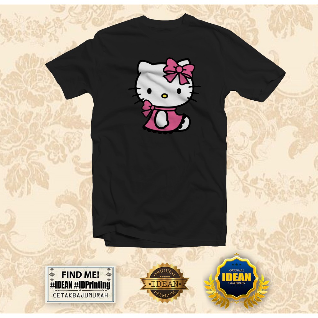 HELLO KITTY T-Shirt Men's Women UNISEX CARTOON Tee CASUAL SUMMER ...