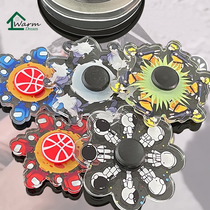 Tiktok Naruto Fidget Spinner Among Us Relieve Stress Rotatable Finger ...