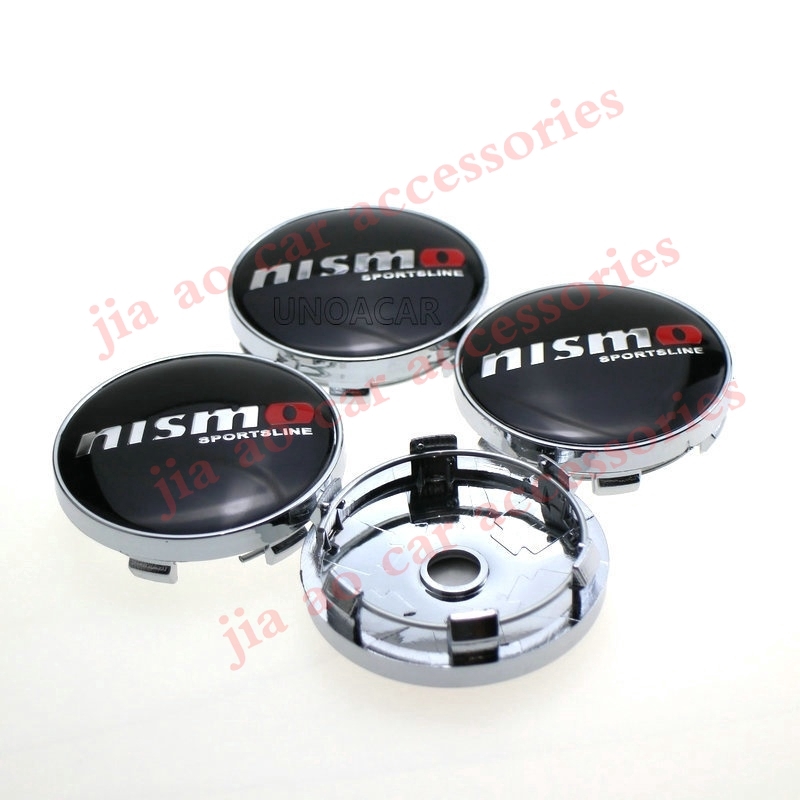 4pcs/set Nismo Logo Sport Car Wheel Center Cap Hub Caps Car Rims Cover