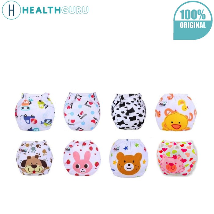 HealthGuru Cute Baby Diapers Pant Button Cloth Adjustable Cloth